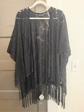 Tribal Black lacy Shawl